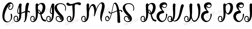 CHRISTMAS REVUE PERS字体转换